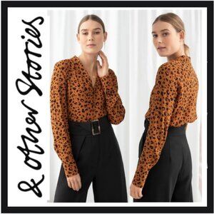 & Other Stories Leopard print top